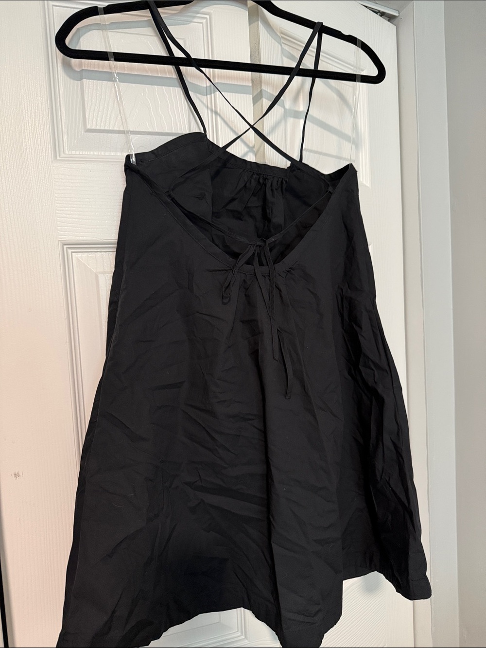 a new day Black Spaghetti Strap Swing Dress